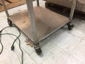 lot 38 image: Stainless Steel Rolling Work Table