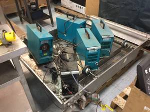 lot 39 image: Air Knife Ultrasonic Parts Cleaner Setup With Crest Ultrasonics