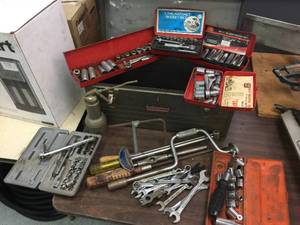 lot 107 image: Craftsman Tool Box w Sockets - Tools