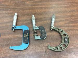lot 112 image: 3 Outside Micrometers