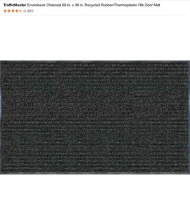 lot 41 image: Assorted CommercialResidential Black Floor Mats. Various Conditions. See Pictures