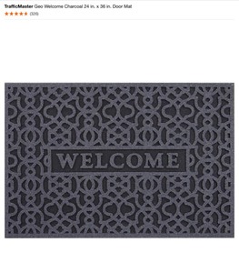 lot 44 image: Assorted Welcome Door Mats. Various Kinds & Conditions. See Pictures