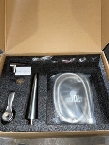 lot 63 image: ELLO&ALLO 2-Handle 2-Spray of Rain Shower Faucet 8 in. Round Shower Head with Handheld Kit in Brushed Nickel (Valve Included). See Pictures