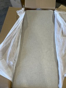 lot 68 image: NOBLE HOUSE Tatiana Wheat Beige Fabric Storage Bench. See Pictures
