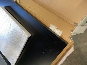 lot 73 image: MONARCH SPECIALTIES I 1139 36 in. x 60 in. Black Table Top Only. Various Conditions. See Pictures