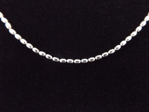 .925 Sterling Silver Bead Link Necklace