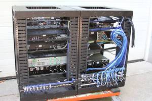 lot 2 image: Lot of 2 - Middle Atlantic Equipment Cabinet Rack Frames with Various Pro Audio & Video Items  Accessories