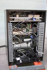 lot 6 image: Middle Atlantic Black Laminate Equipment Rack & Miscellaneous Pro Audio  Video Items