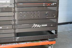 lot 18 image: Lot of 2 - Middle Atlantic Equipment Cabinet Rack Frames with Various Pro Audio & Video Items  Accessories