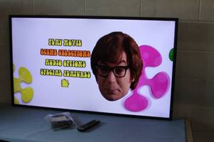 lot 35 image: 55 Professional Grade Large Screen LED Display  Monitor  Television  TV by NEC - Model P553 w Remote & HDMI