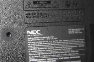 lot 52 image: 55 Commercial-Grade HD Edge-Lit 1080p LED Display  TV  Television  Monitor with Integrated Tuner - NEC Model E554