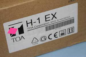 lot 70 image: Lot of 3 - NEW - TOA Electronics Pro Audio H-1 EX Flush Mount Coaxial Cylinder-Shaped Speakers
