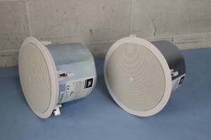 lot 81 image: PAIR of JBL Control 26CT In-Ceiling Pro Audio Loudspeakers  Speakers
