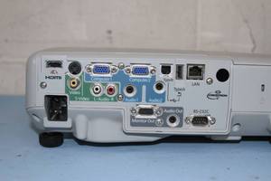 lot 91 image: Epson PowerLite 93 XGA 3LCD Projector  Projection System with HDMI & Power Cable