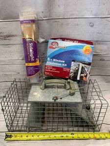 lot 10 image: Live Trap, Window Insulation Kit, Window Film
