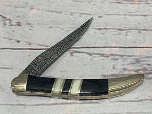 lot 24 image: Damascus Pocket Knife