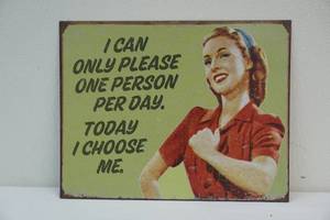 Metal sign
