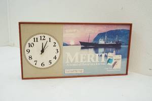 Tobacco ad clock