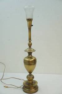 Brass finished lamp
