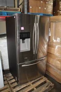 lot 885 image: 2016 Samsung Side-by-Side Refrigerator Bottom Freezer with WaterIce RF263BEAESR (display model)