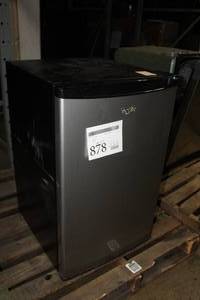 lot 878 image: Whirlpool Mini Refrigerator Freezer 4.3-cu.ft. WH43S1E (return to vendor)