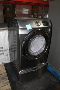 lot 868 image: 2016 Samsung Clothes Dryer with Pedestal Drawer DV42H5200EPA3 (display model)