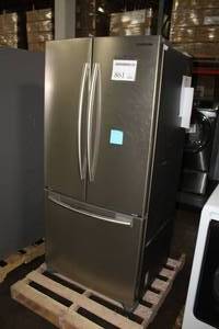 lot 861 image: 2018 Samsung Side-by-Side Refrigerator Bottom Freezer RF18HFENBSP (display model)