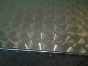 lot 9 image: Chrome and laminate Man Cave Retro Table.
