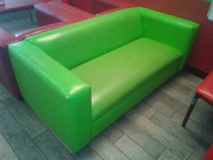 lot 22 image: Lime Green Sofa