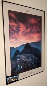lot 363 image: Galen Rowell Sunset Over Machu Picchu, Peru Framed Art Print