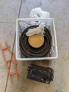lot 60 image: Industrial Extension Cord and Multi-Outlet Surge Protector