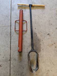 lot 65 image: Post Hole Digger and Post Installer