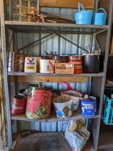 lot 117 image: Garage Shelf and Contents