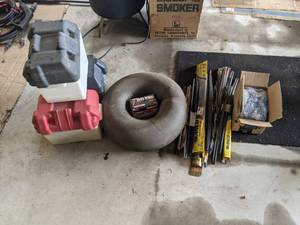 lot 137 image: Automotive Items Wiper Blades, Battery Cases, Inner Tube, Etc.