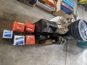 lot 145 image: Jugs of Oil, Filters and Various Fluids for Auto