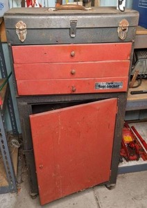 lot 85 image: Metal Tool Locker & Misc. Tools
