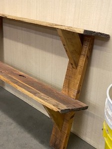 Re-Claimed Wood 2-Level Wall-Mount Shelf