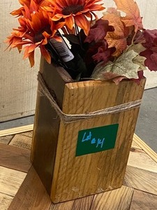 Re-Claimed Wood Server Tray  Table Centerpiece Tray With Re-Claimed Wood Faux Flower Box