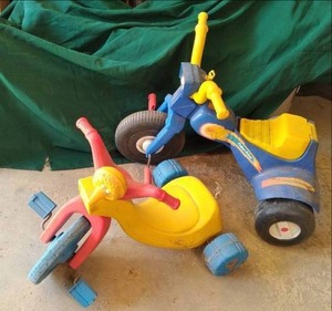 lot 15 image: Fisher Price Tricycle & Coleco Big ...