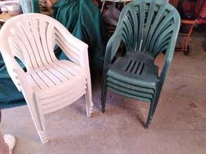 lot 22 image: (8) Plastic Chairs See Photos...