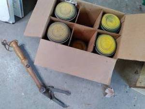lot 32 image: Partial Box of Clay Pigeons And Man...