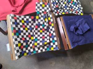 lot 86 image: (4) Wood Framed Directors Chairs See Photos...