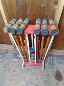 lot 89 image: Croquet Set...