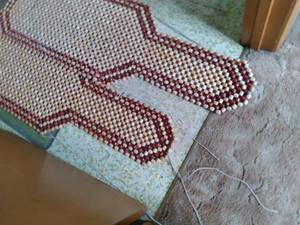 lot 100 image: (2) Car Seat Beaded Covers See Pho...