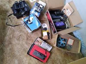 lot 105 image: Binoculars, & Variety of Cameras ...