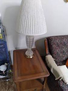 lot 147 image: (2) Table Lamps (34 Tall) & (2) Vi...
