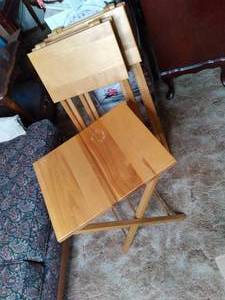 lot 151 image: (3) Small Folding Trays See Photos...