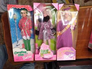 lot 161 image: (3) Barbies New In Packaging See ...