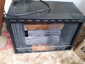 lot 176 image: Electric Fireplace 24.25 X 11 X 1...