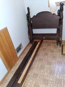 lot 238 image: Antique Childs Bed  & Frame Not S...